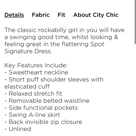 City Chic Signature Dress SZ 14 black - Picture 11 of 12